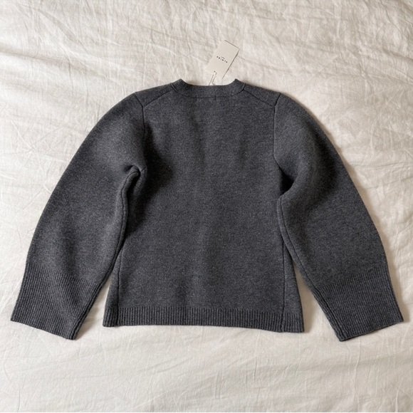 Almina Concept V-neck Cardigan | Size medium | Color dark gray - Picture 4 of 6